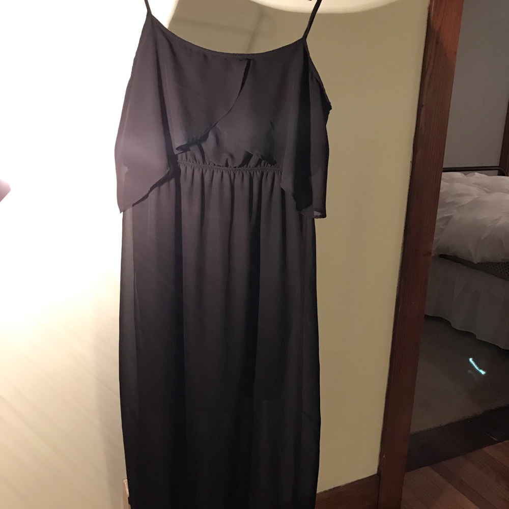 Floor length black dress size XL